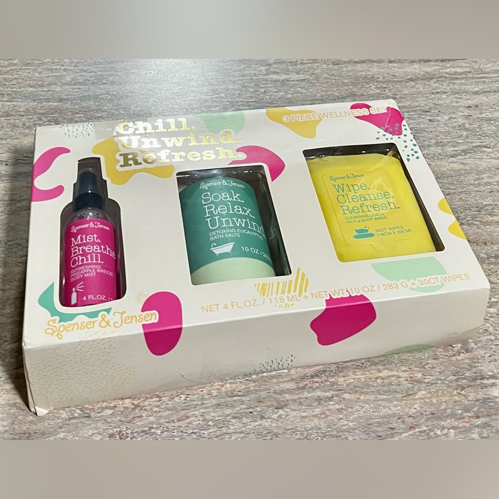 NIB Spenser & Jensen 3-piece wellness set from SJ Creations